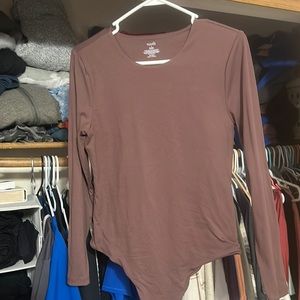 Nuuds bodysuit in coffee size large-washed but never worn!